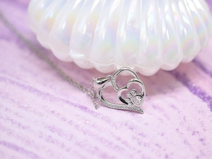Aurielle™ | Paw Heart Pendant Necklace