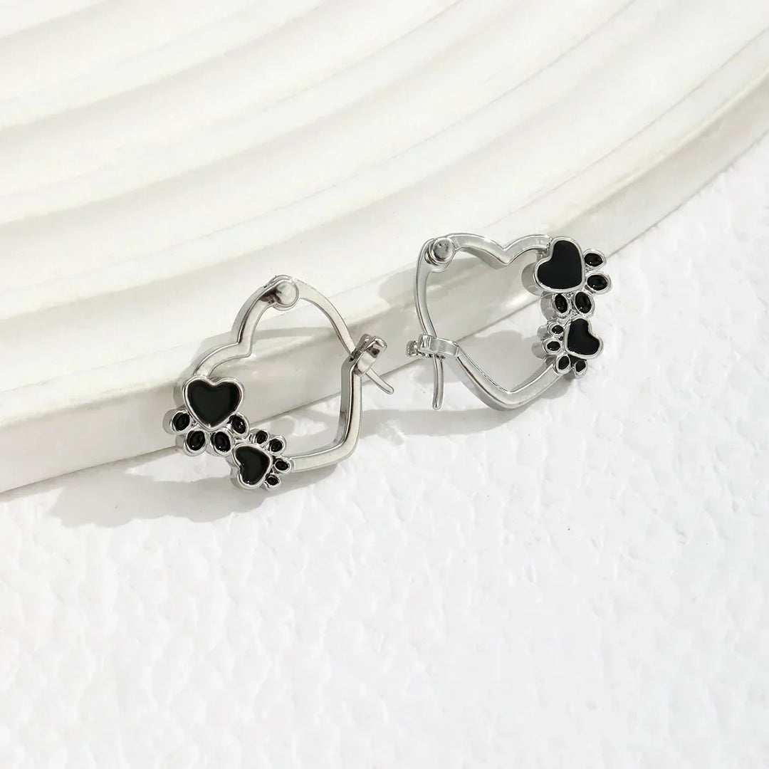Amara™ | Heart Huggie Earrings